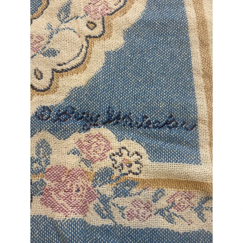 NEW JC Penney God‎ Bless Mothers Throw 46'' x 68'' Rocking USA Cotton Pastel